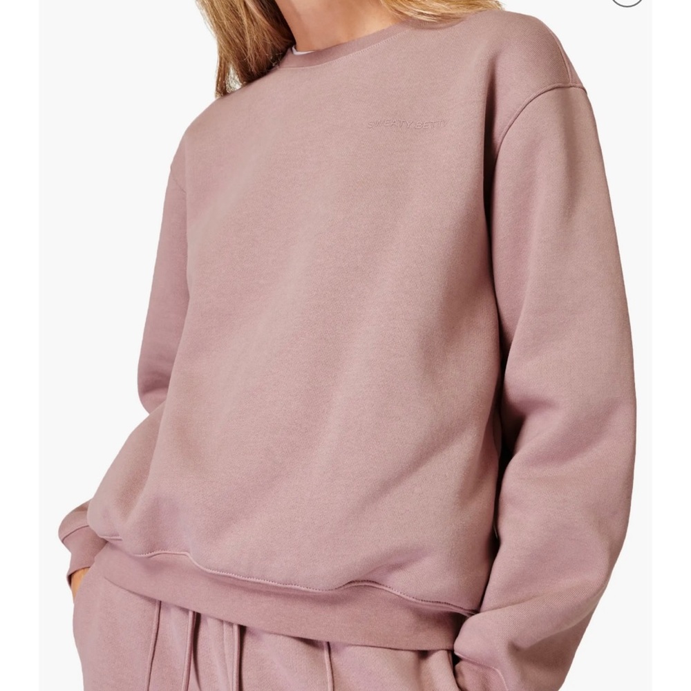 Sweaty Betty The Elevated Cotton Blend Crewneck Sweatshirt